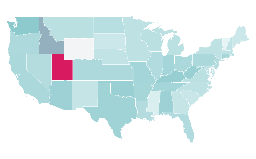 Affinity by region — Dove Cameron, United States