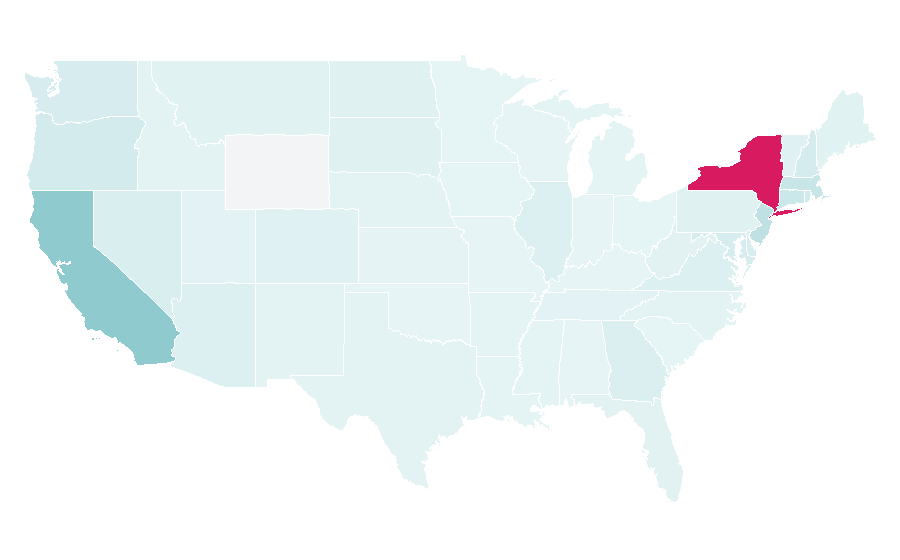 Affinity by region — Dover Street Market, United States