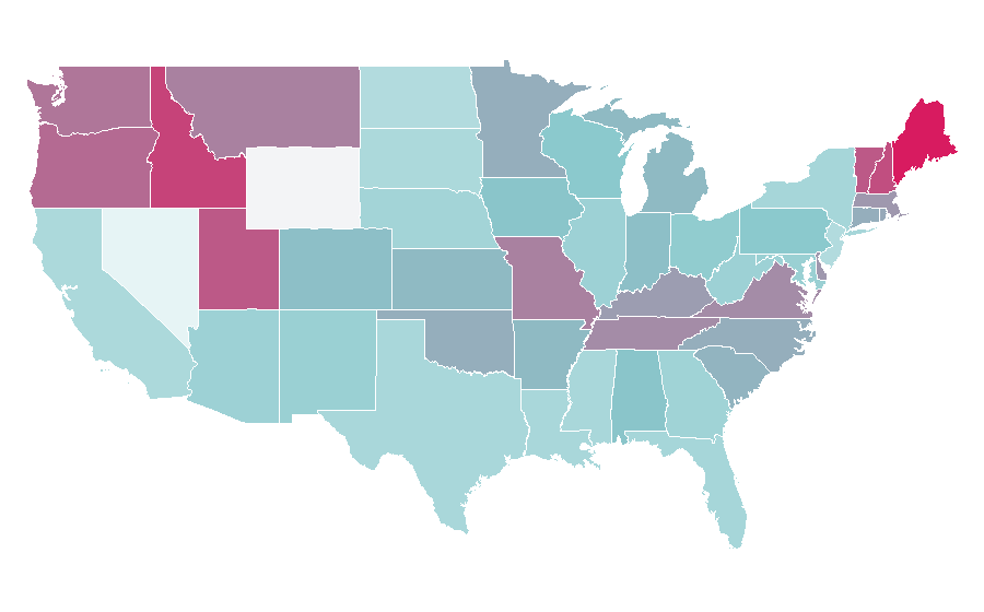 Affinity by region — Downton Abbey, United States