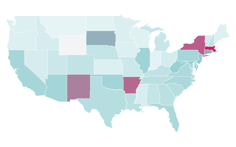 Affinity by region — Doximity, United States