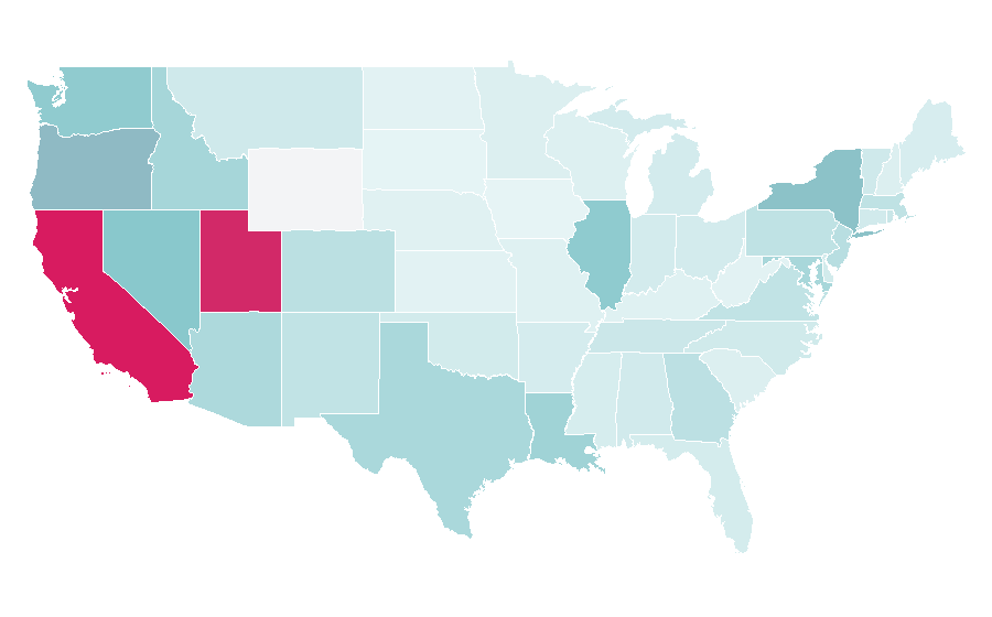 Affinity by region — Dr. Martens, United States