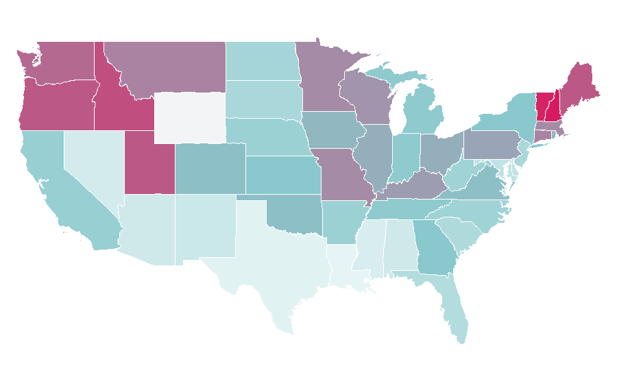 Affinity by region — Dr. No (film), United States