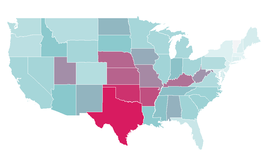 Affinity by region — Dr Pepper, United States