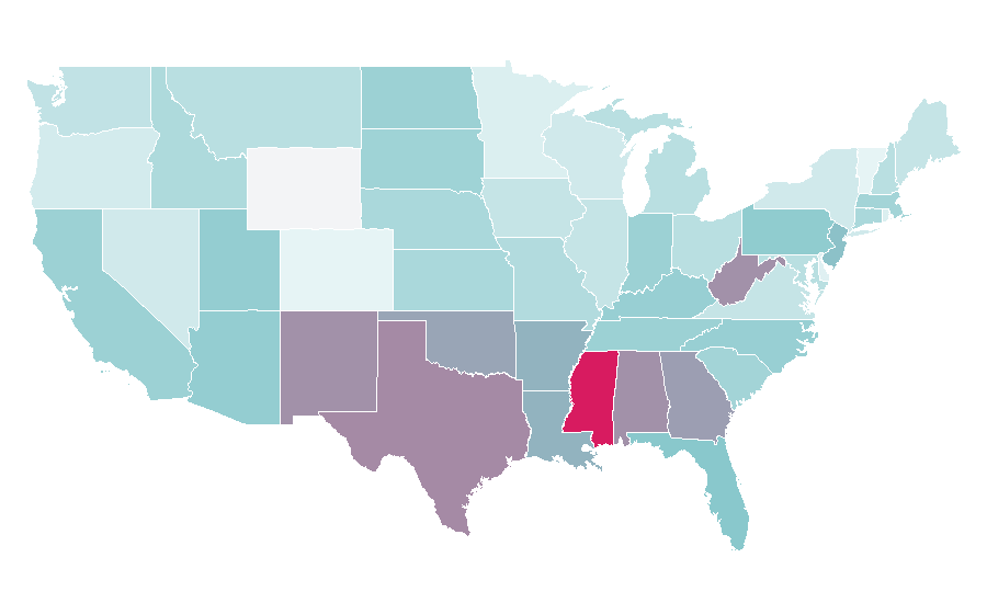 Affinity by region — Dr. Seuss, United States