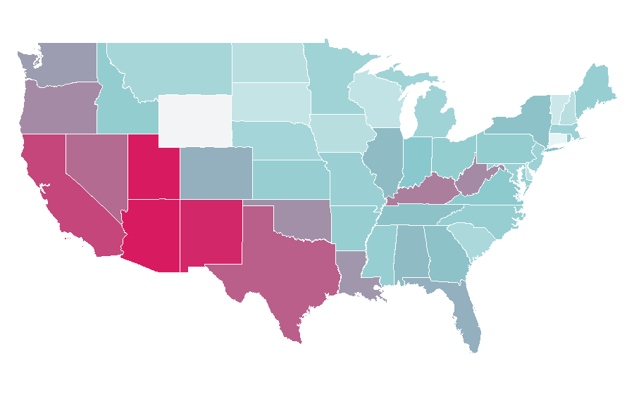 Affinity by region — Dracula, United States