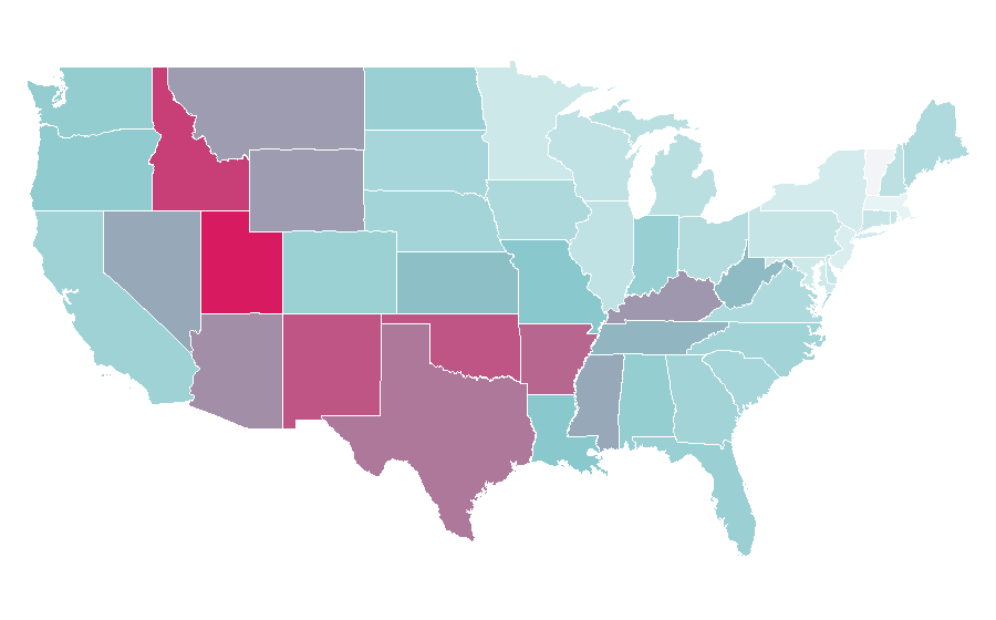 Affinity by region — Dracula Untold, United States