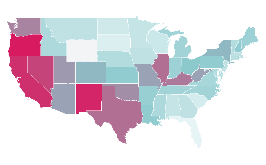 Affinity by region — Drag Me to Hell, United States