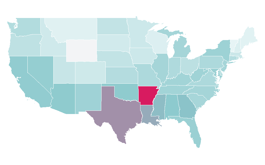 Affinity by region — Dragon Ball Super, United States