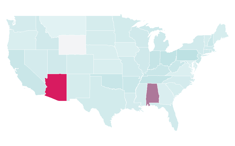 Affinity by region — Drake Bell, United States