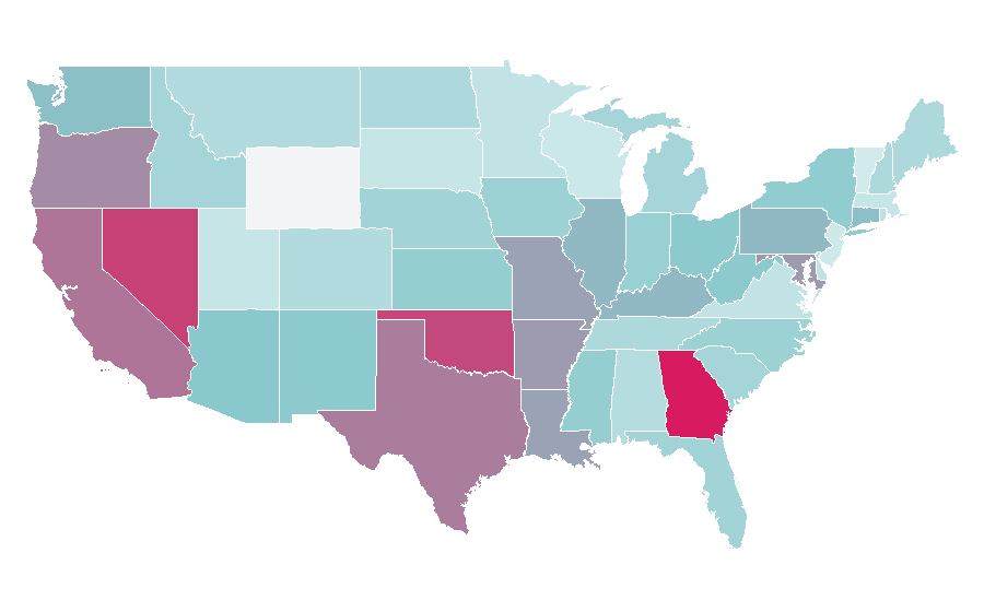 Affinity by region — Drawn Together, United States