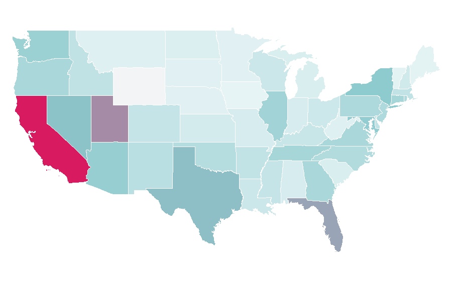 Affinity by region — DreamWorks, United States