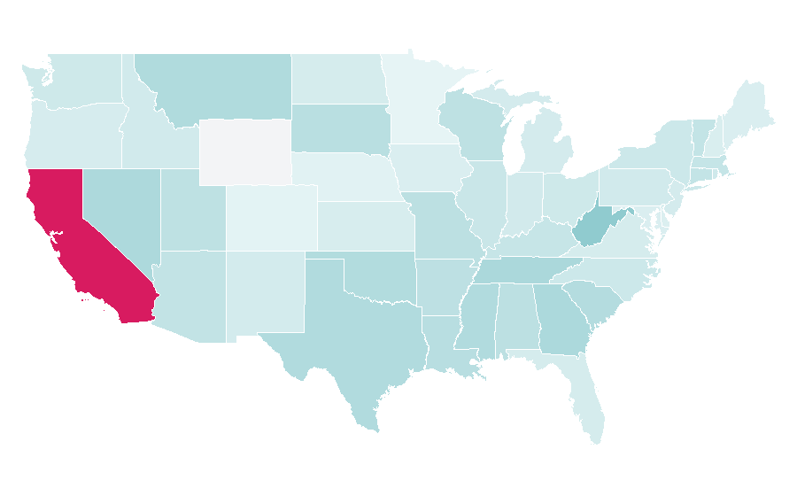 Affinity by region — DreamWorks Animation, United States