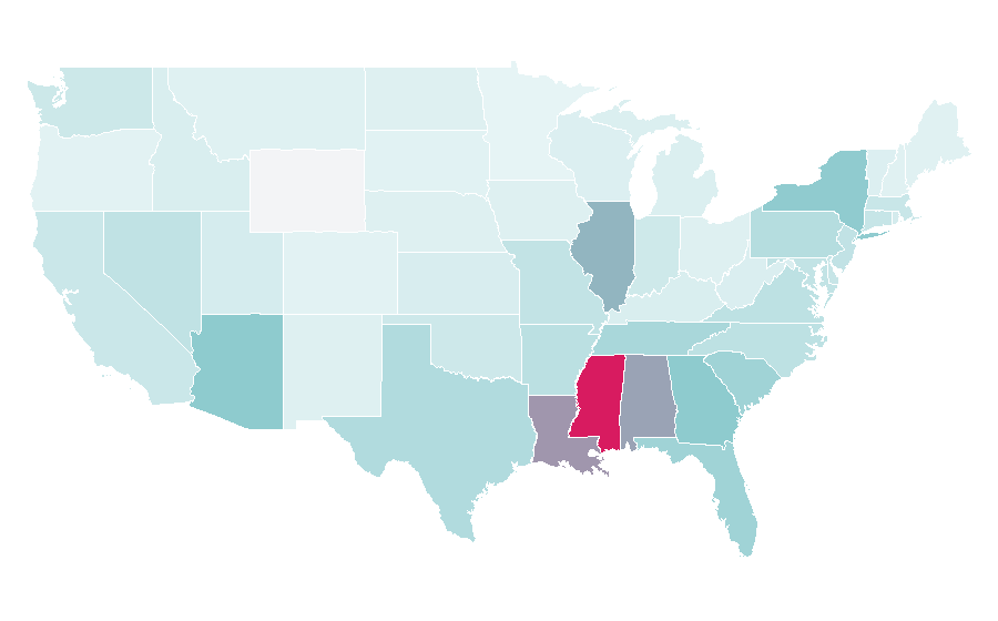 Affinity by region — Dress code, United States
