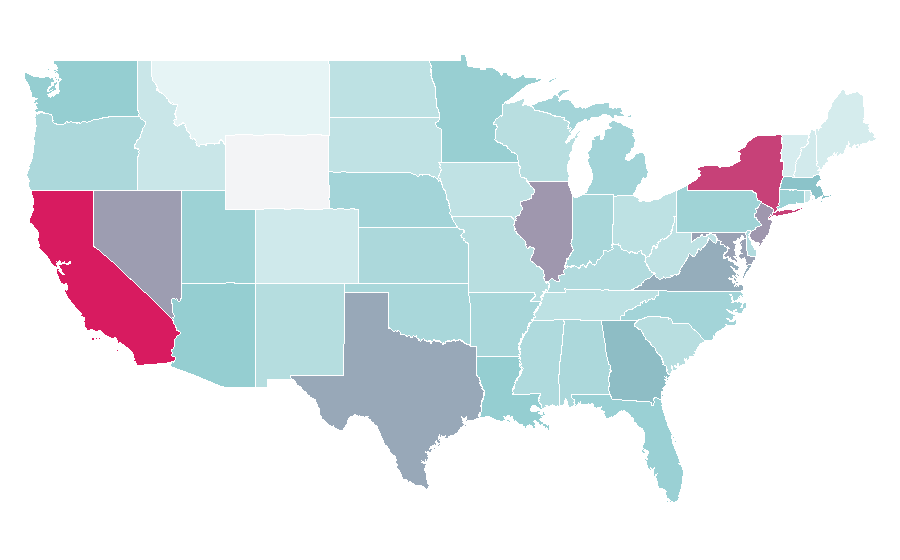 Affinität nach Region — Dress shirt, USA