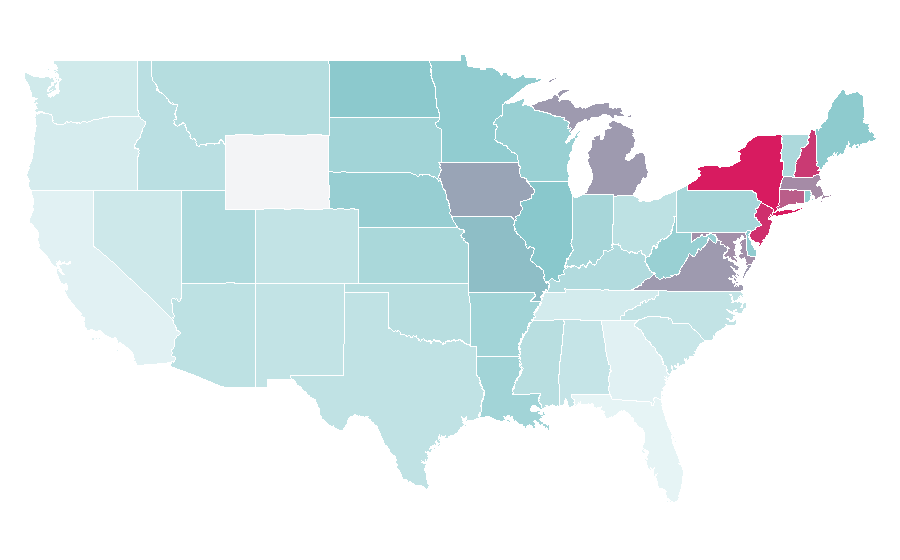 Affinity by region — dressbarn, United States