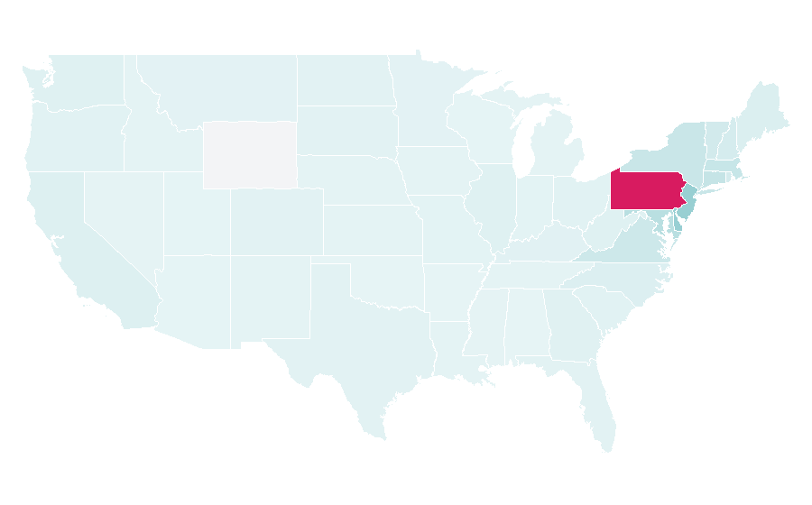 Affinity by region — Drexel University, United States