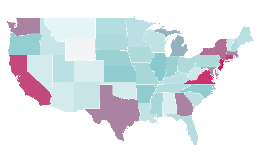 Affinity by region — Dried fruit, United States