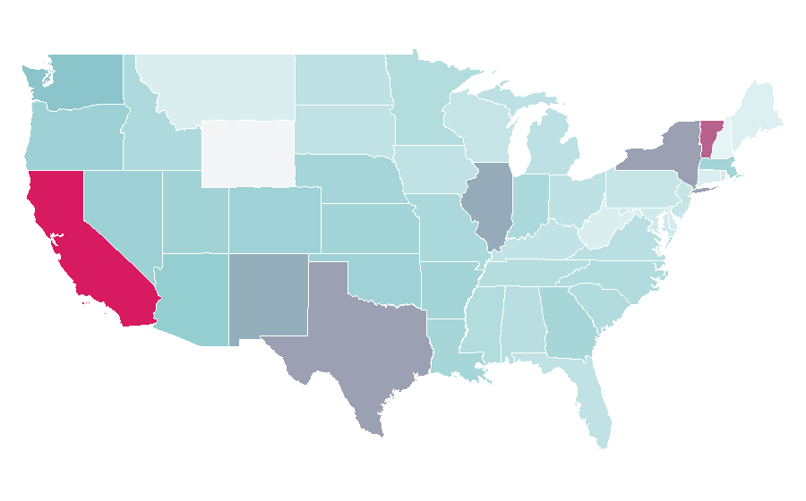 Affinité par région — Drinking, États-Unis