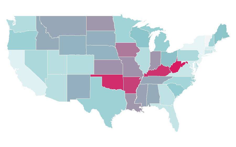 Affinity by region — Drive Angry, United States