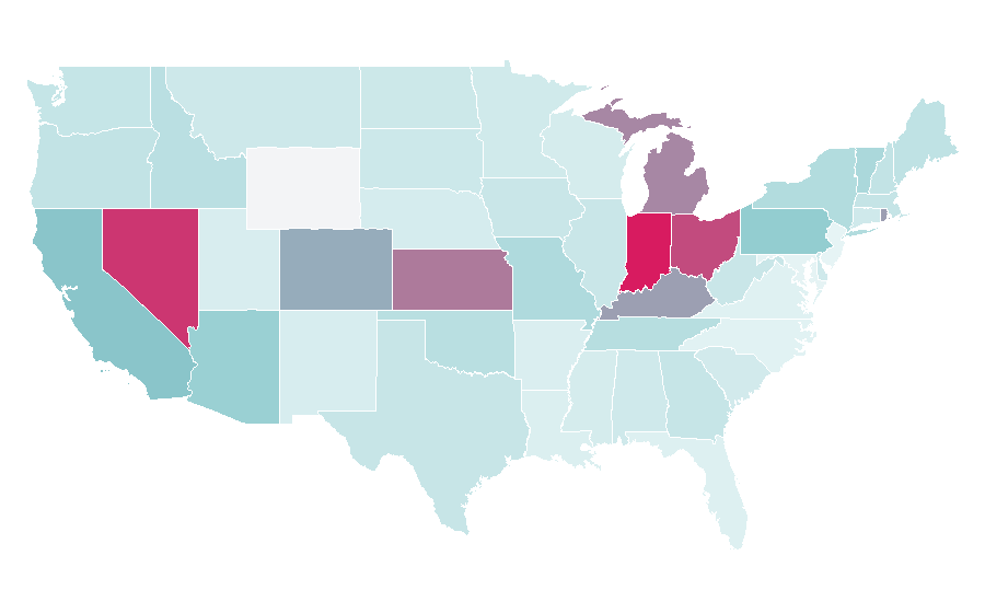 Affinity by region — Drive-in, United States