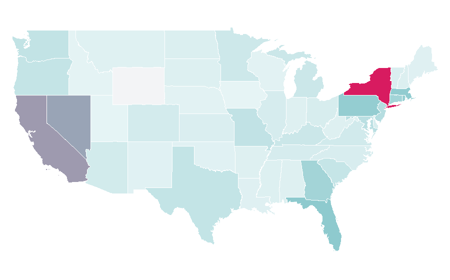 Affinity by region — Driving Lessons, United States