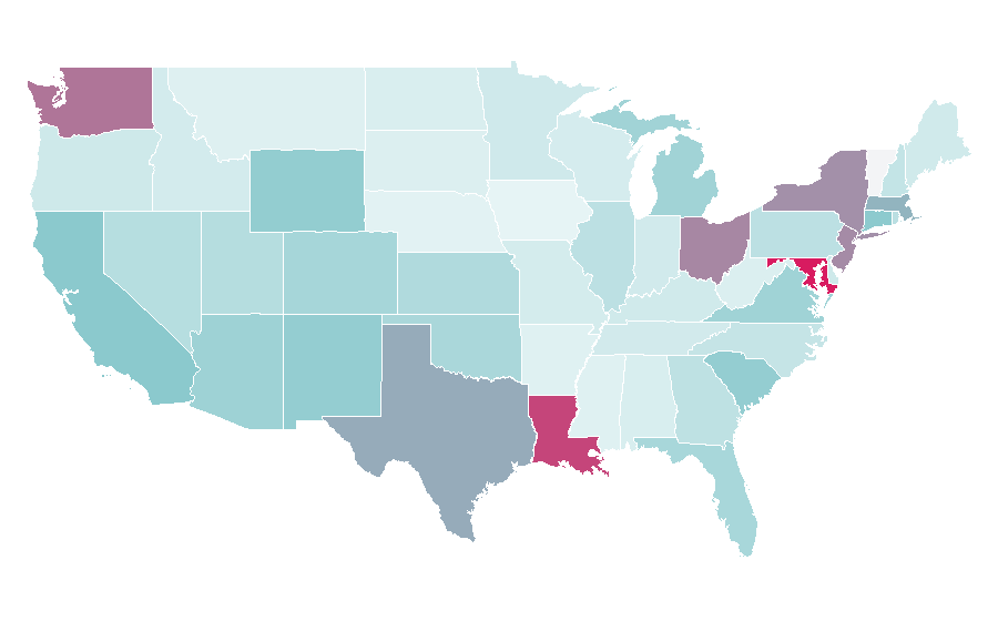 Affinity by region — Driving School, United States