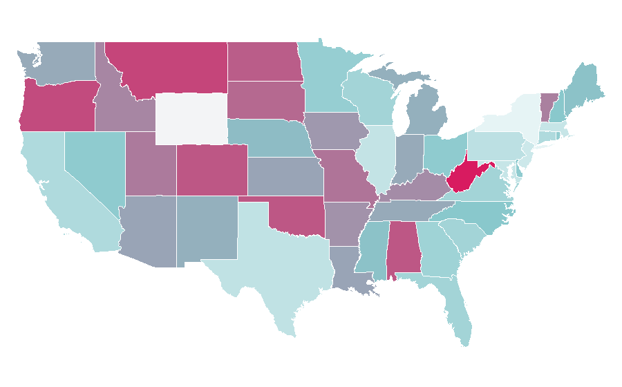 Affinity by region — Drone racing, United States