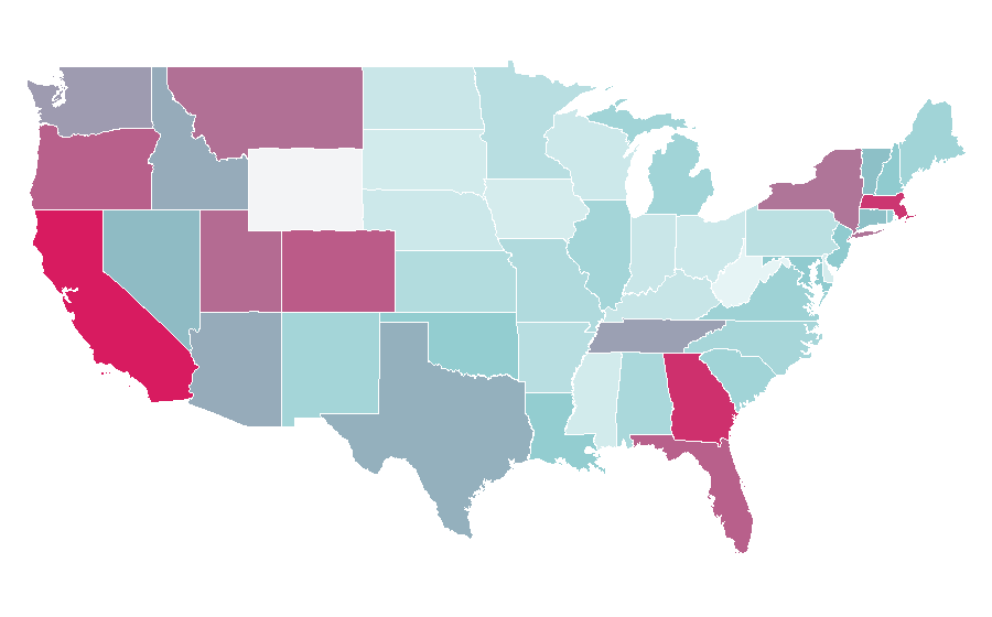 Affinity by region — Dropbox (service), United States