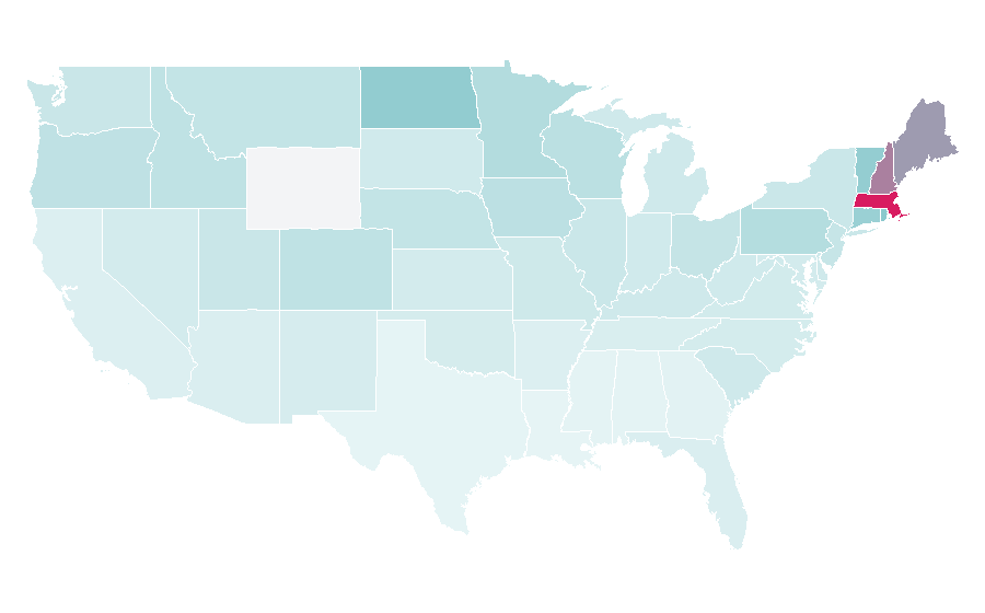 Affinity by region — Dropkick Murphys, United States
