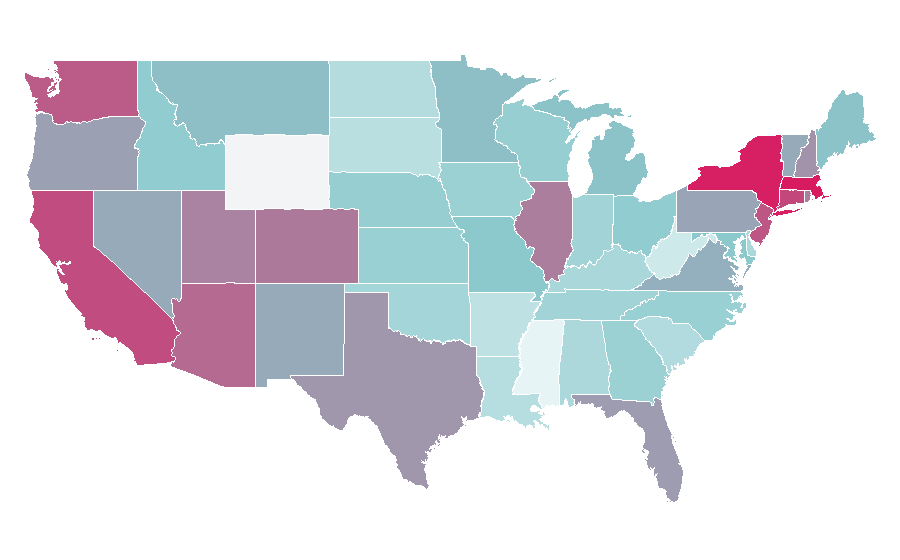 Affinity by region — Dua Lipa, United States