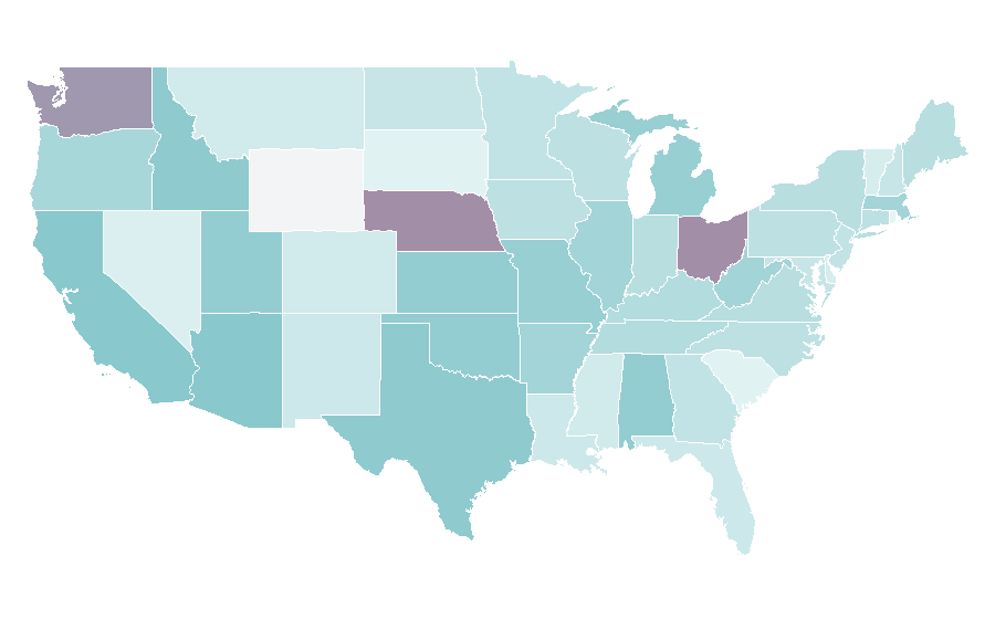 Affinity by region — Duck Tape, United States