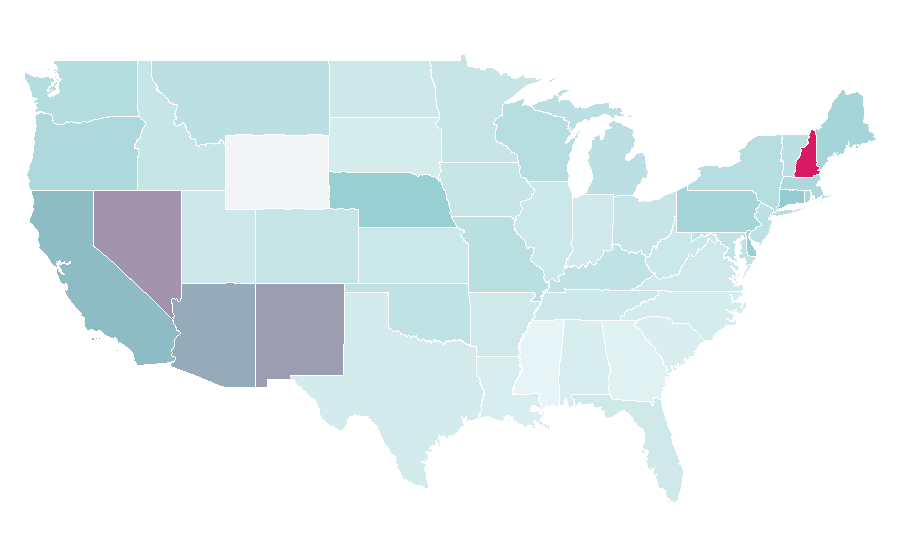 Affinity by region — Duran Duran, United States