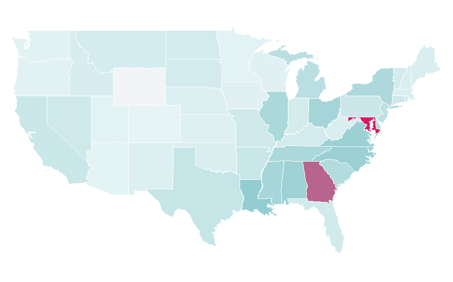 Affinity by region — Durand Bernarr, United States