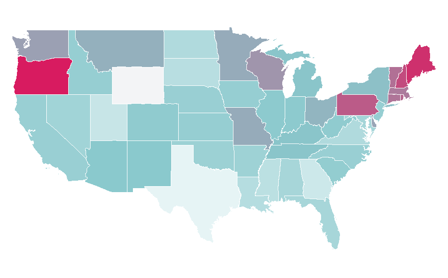 Affinity by region — Dusty Springfield, United States