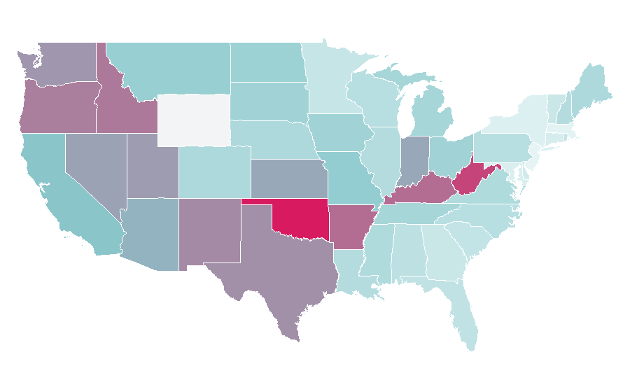 Affinity by region — Dying Light, United States