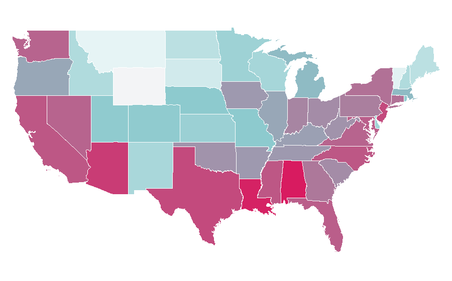 Affinity by region — E!, United States