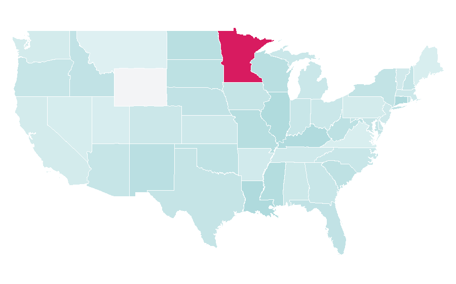 Affinity by region — Early childhood education, United States