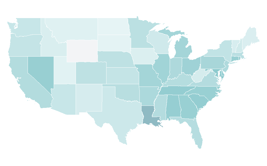 Affinity by region — Earth, Wind & Fire, United States