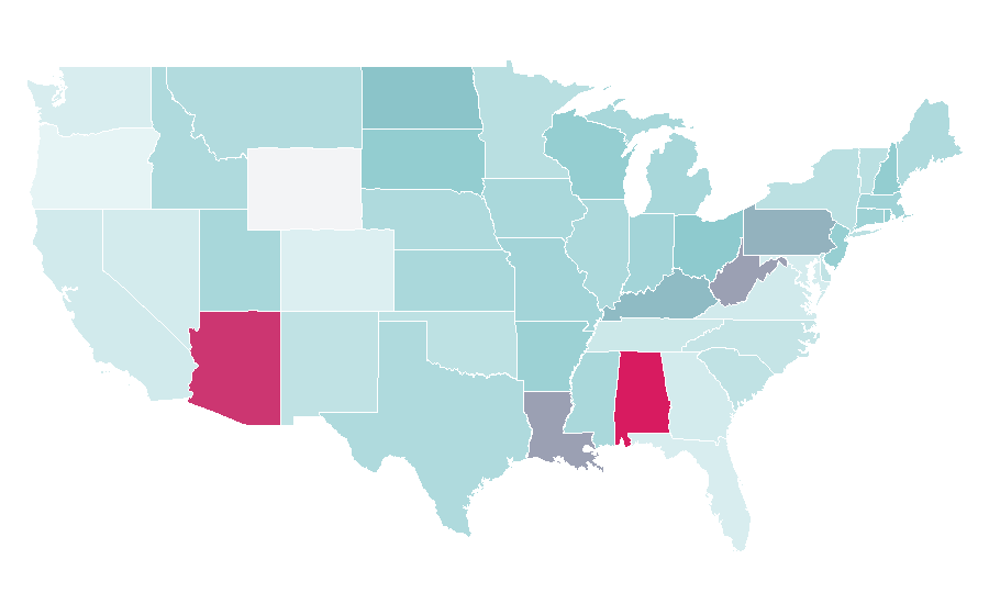 Affinity by region — Easter Bunny, United States