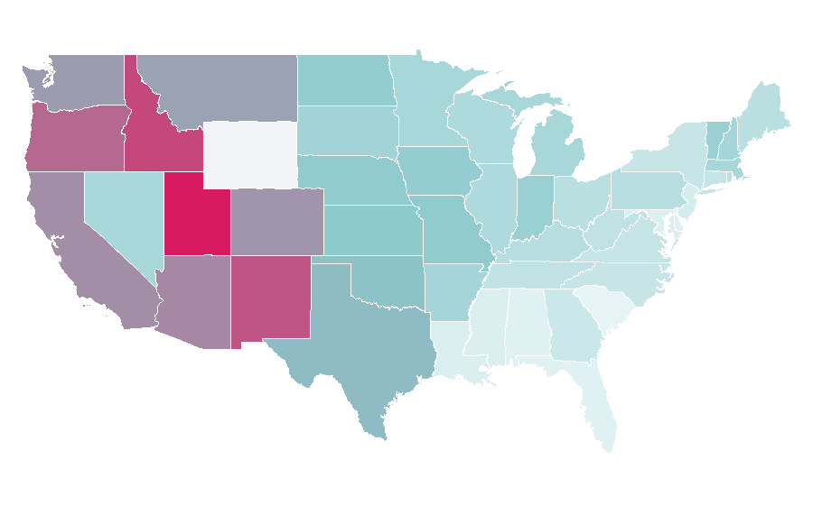 Affinity by region — Easy A, United States