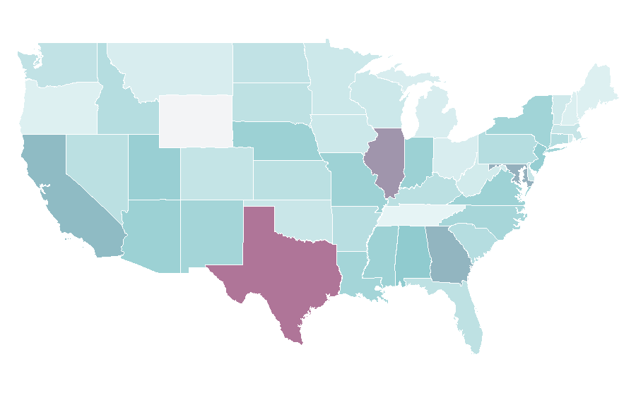 Affinity by region — Eating Healthy, United States