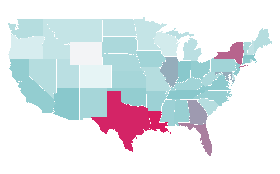 Affinity by region — Eau de Cologne, United States