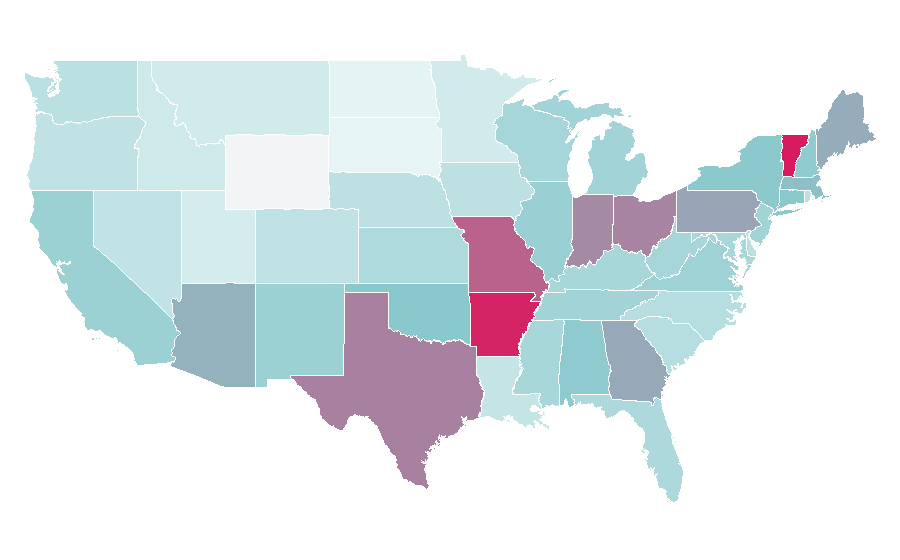 Affinity by region — Eclipse (software), United States