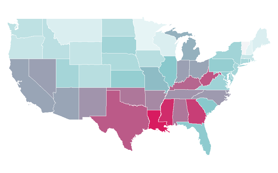 Affinity by region — Ed, Edd n Eddy, United States