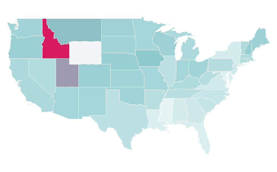 Affinity by region — Ed Helms, United States