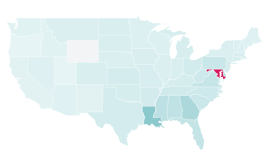 Affinity by region — Ed Reed, United States