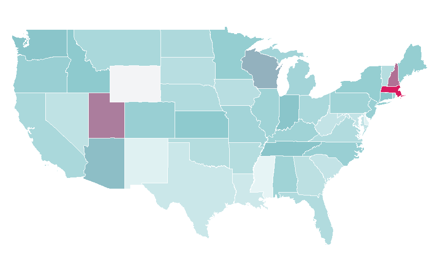 Affinity by region — Ed Sheeran, United States