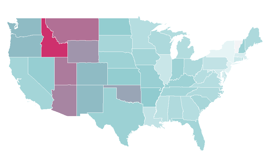 Affinity by region — Ed Skrein, United States