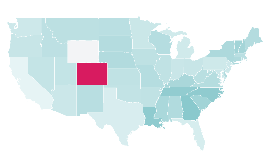 Affinity by region — Eddie 9V, United States