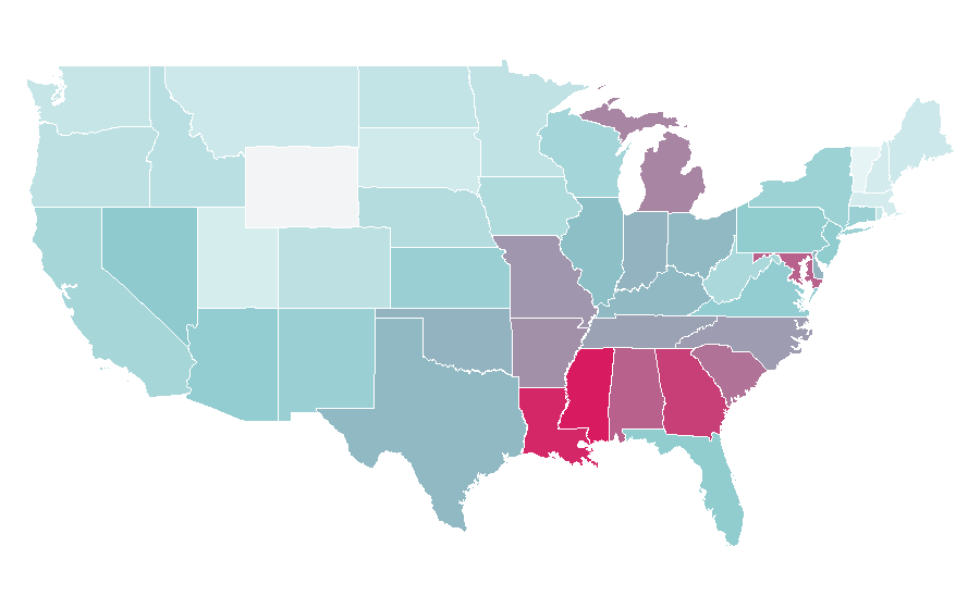 Affinity by region — Eddie Murphy, United States